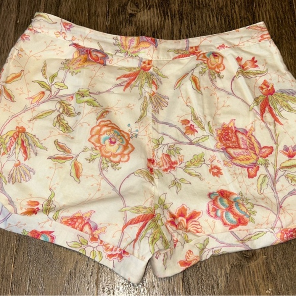 Summer Shorts Size 4 By TULLE Floral Print Colorful Front Pockets Very GUC